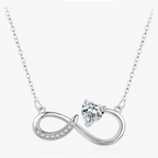 Collier Pendentif Infini et Lion en Zircon