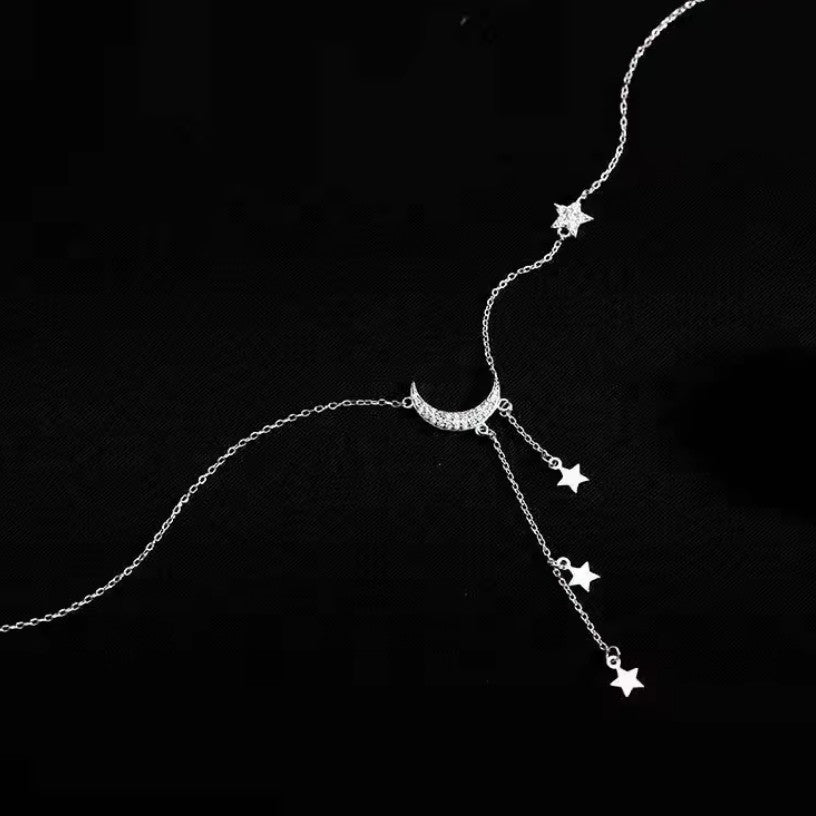 Dames maanster ster hanger ketting