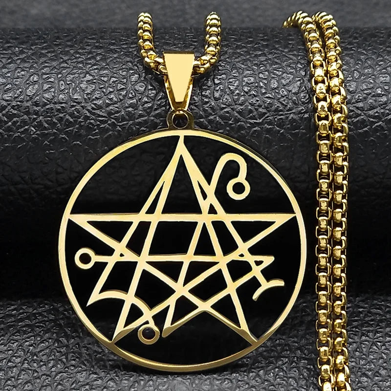 Hangerketting Necronomicon Lovecraft Cthulhu goud