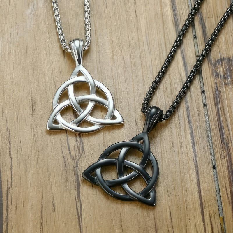 Trinity Knoop Hanger Ketting - Triquetra 