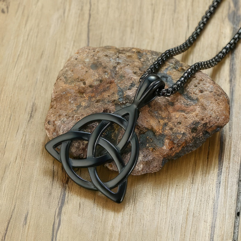 Trinity Knoop Hanger Ketting - Triquetra 