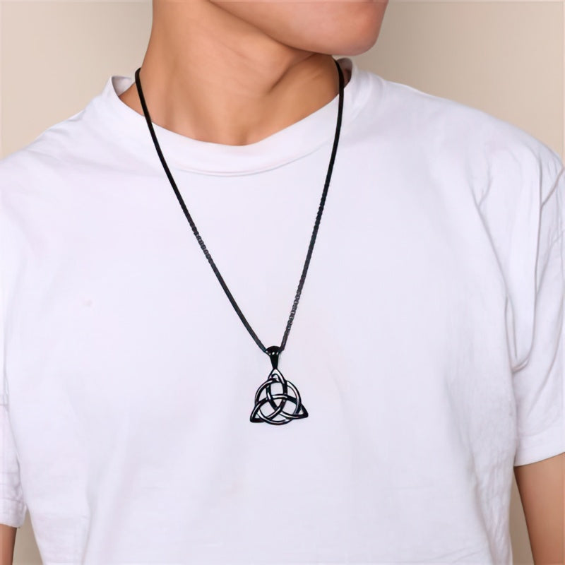 Trinity Knoop Hanger Ketting - Triquetra 