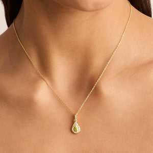 Collier Pendentif Pierre de Naissance Colorée