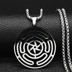 Wiel van Hecate Wicca Hekserij Strophalos Hanger Ketting