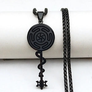 Wiel van Hecate Strophalos hanger ketting Wicca hekserij