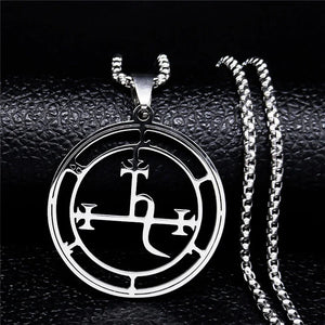 Collier Pendentif Sigil Démoniaque Lilith Argent