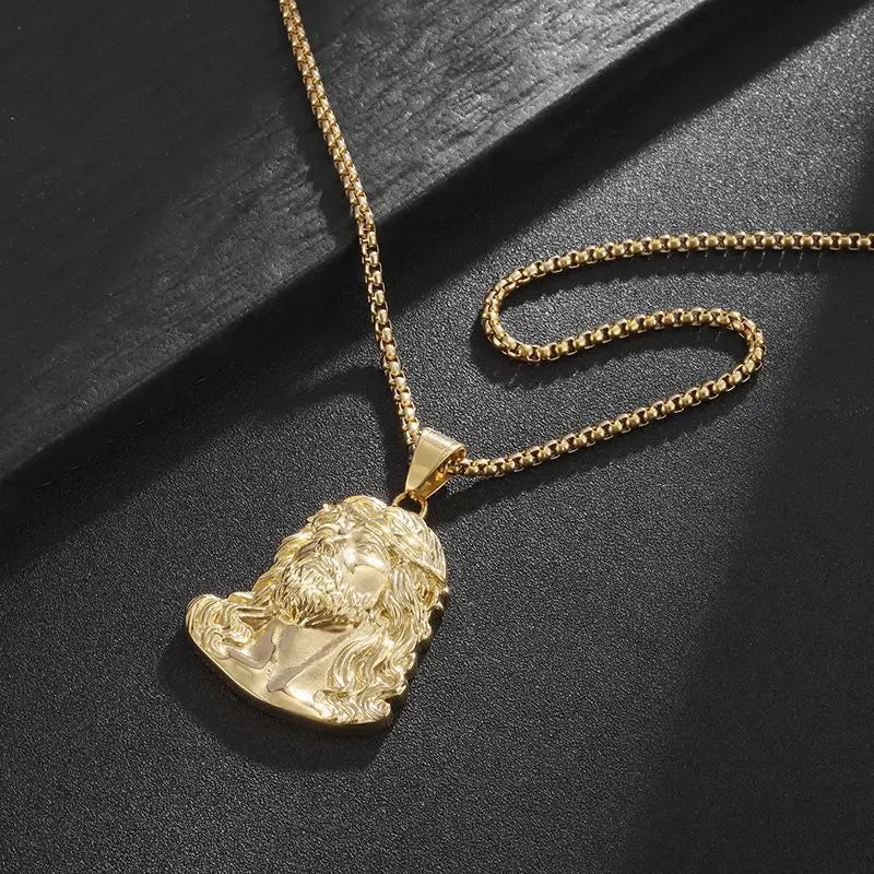 Halsketting Hanger Hoofd van Jezus Christus 