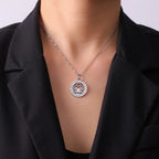 Collier Pendentif Zen Femme Fleur de Lotus argent