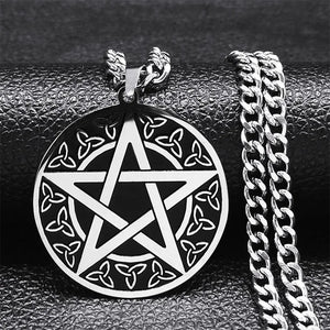 Collier Pentagramme Pendentif Tetragramme Solomon