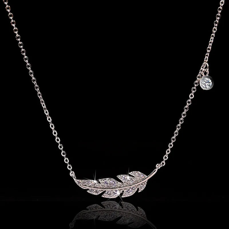 Glinsterende veerketting voor dames