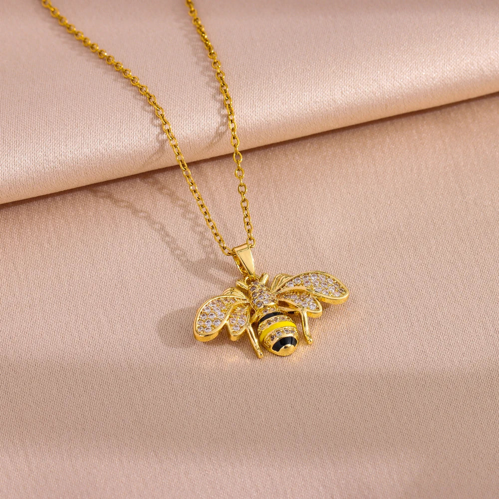 Damesketting met bijenhanger