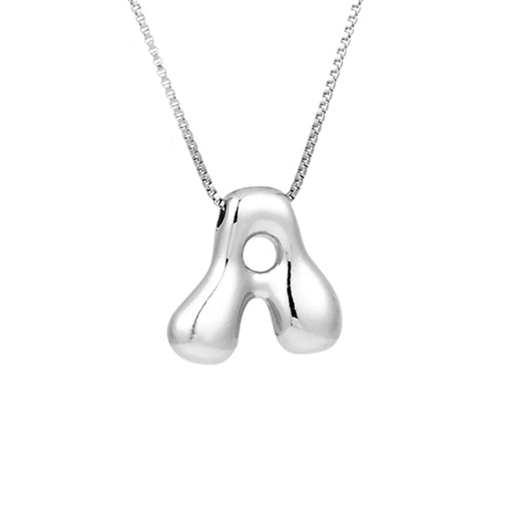Halsketting voor dames met initiale hanger - letter 