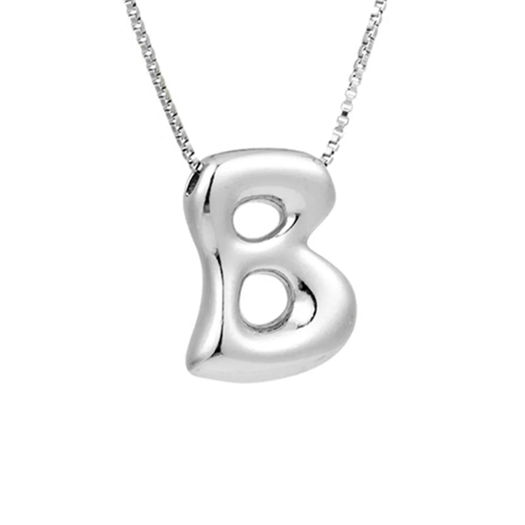 Halsketting voor dames met initiale hanger - letter 