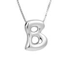 Halsketting voor dames met initiale hanger - letter 