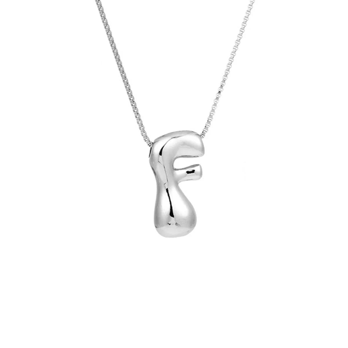 Halsketting voor dames met initiale hanger - letter 