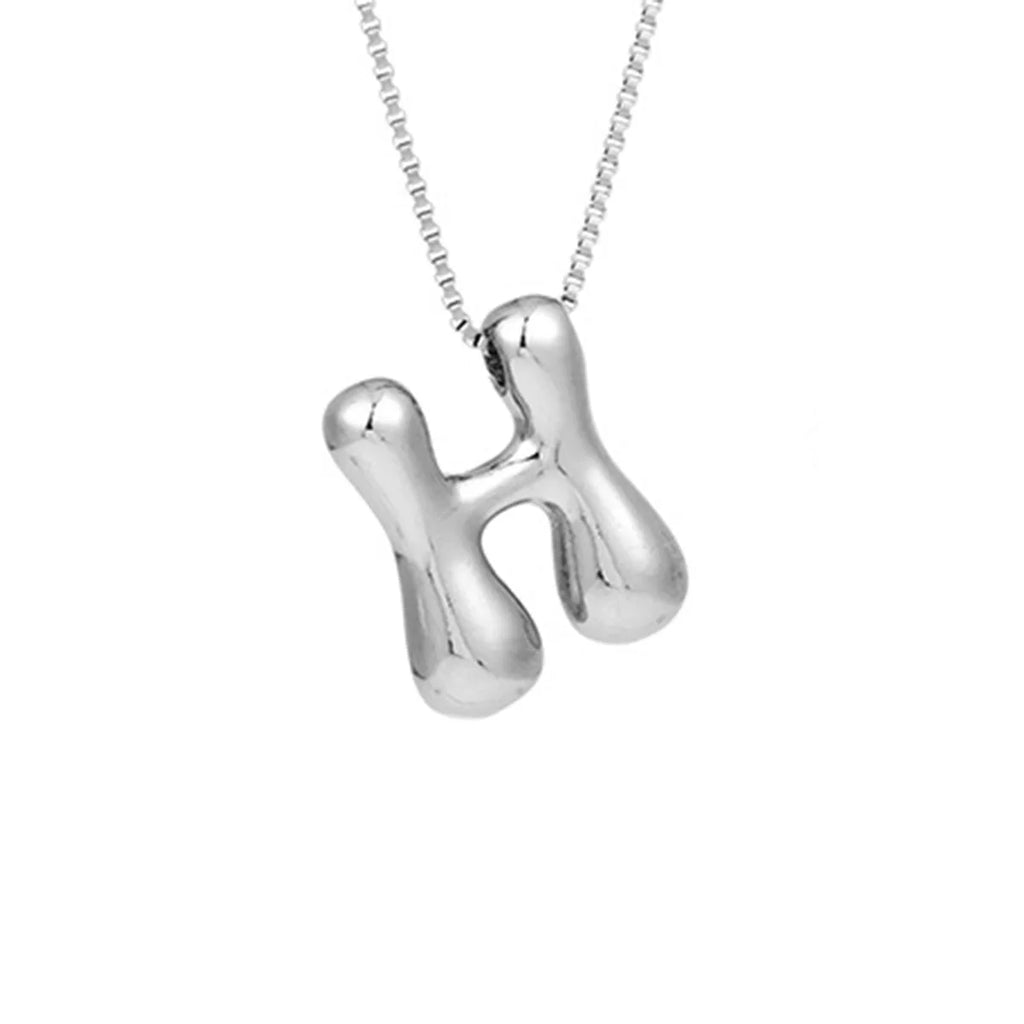Halsketting voor dames met initiale hanger - letter 