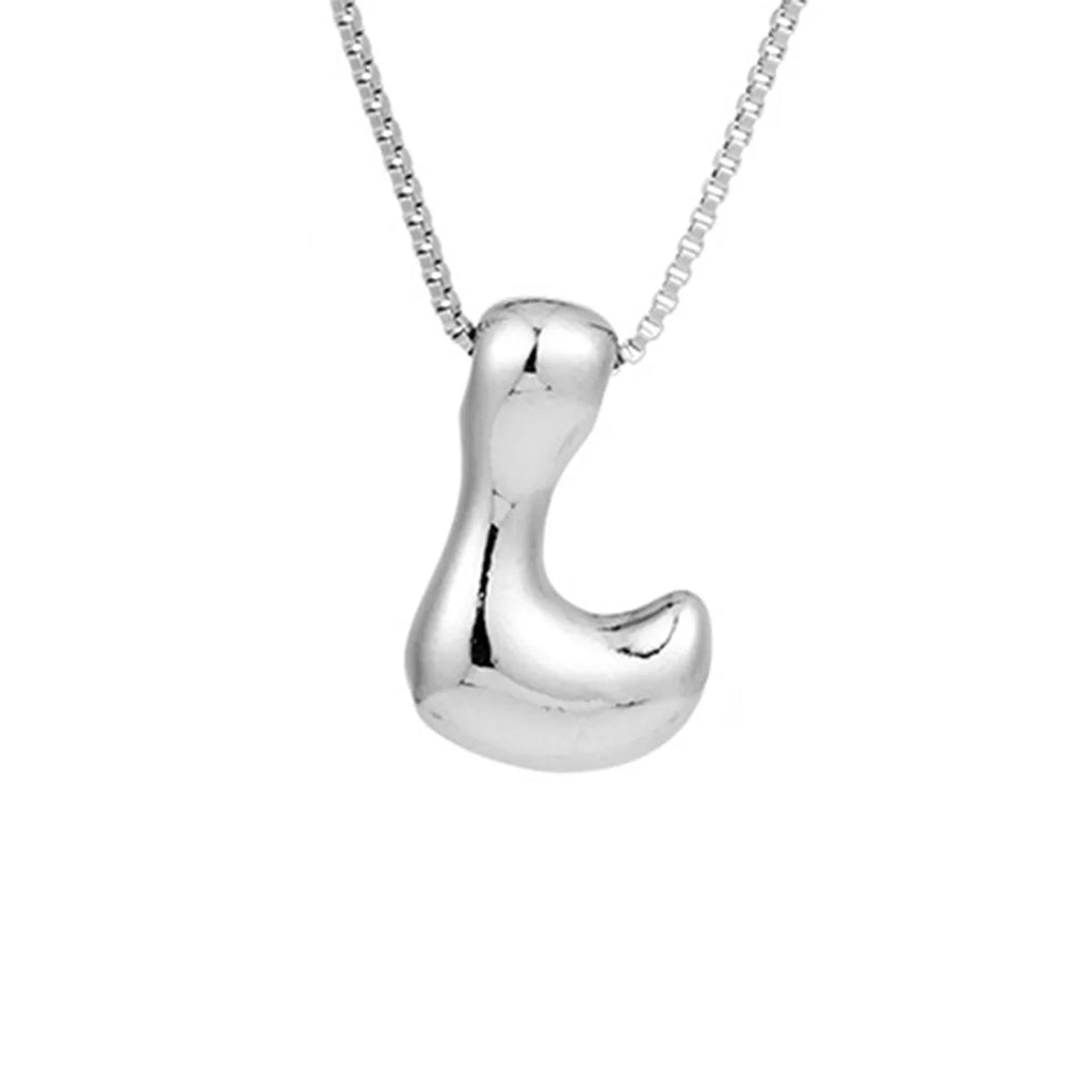 Halsketting voor dames met initiale hanger - letter 
