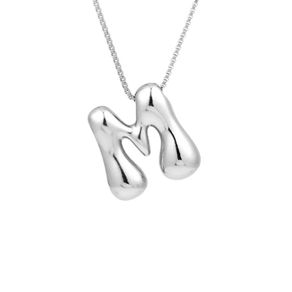 Halsketting voor dames met initiale hanger - letter 