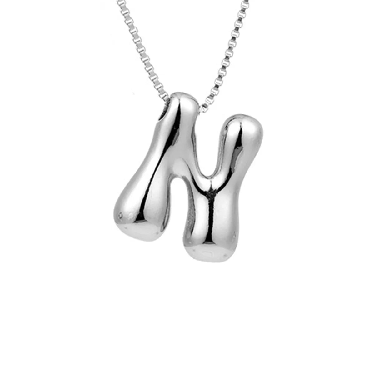 Halsketting voor dames met initiale hanger - letter 