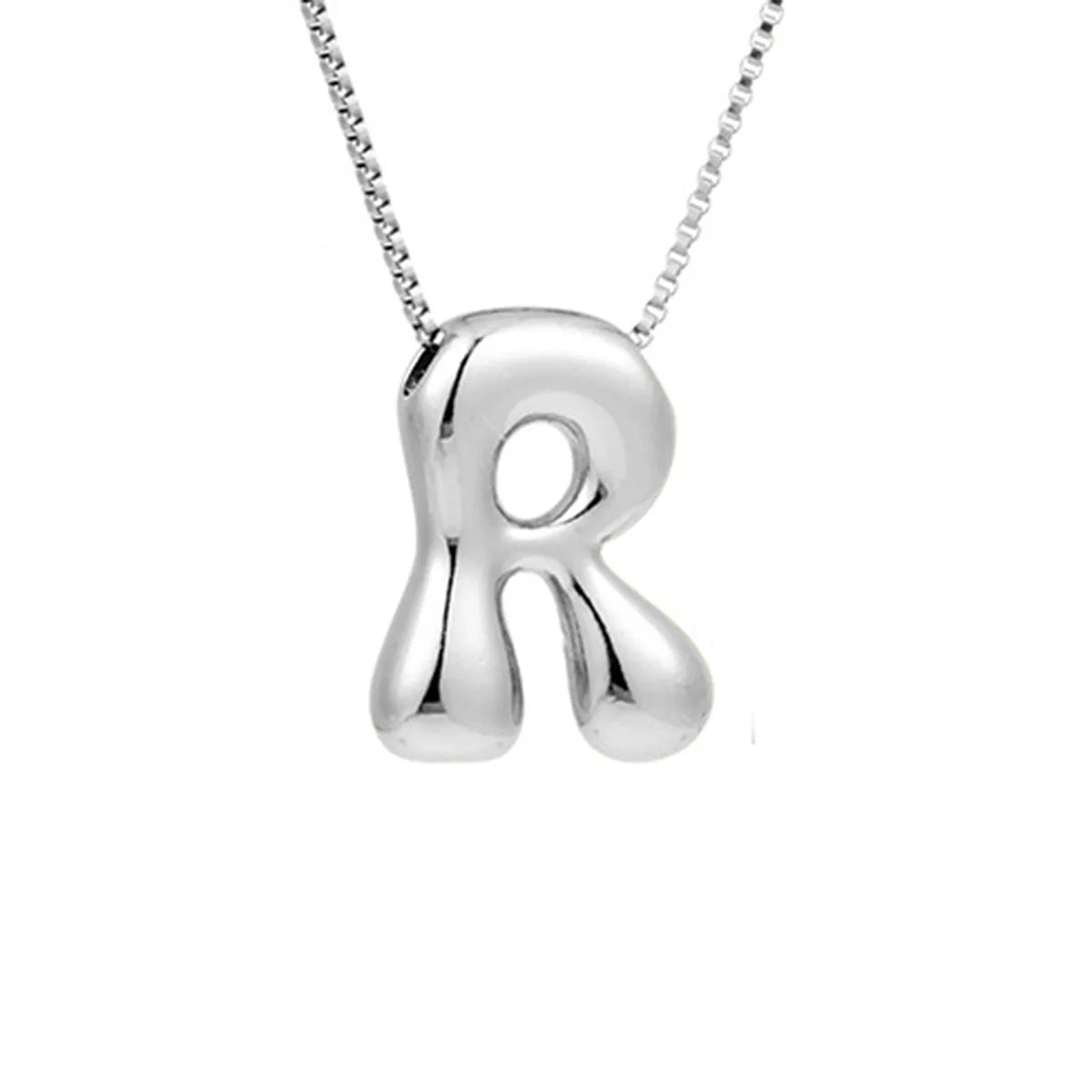 Halsketting voor dames met initiale hanger - letter 