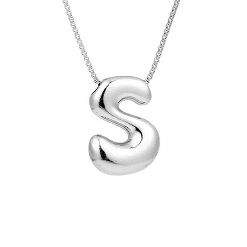 Halsketting voor dames met initiale hanger - letter 