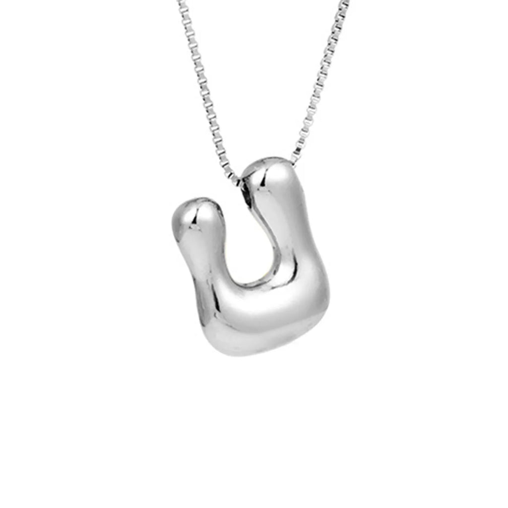 Halsketting voor dames met initiale hanger - letter 