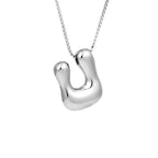 Halsketting voor dames met initiale hanger - letter 