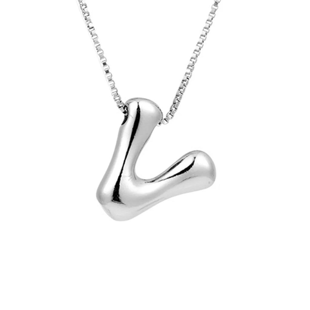 Halsketting voor dames met initiale hanger - letter 