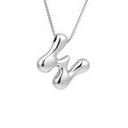 Halsketting voor dames met initiale hanger - letter 
