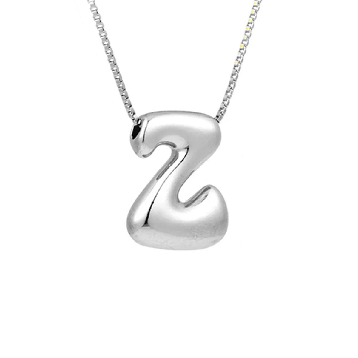 Halsketting voor dames met initiale hanger - letter 