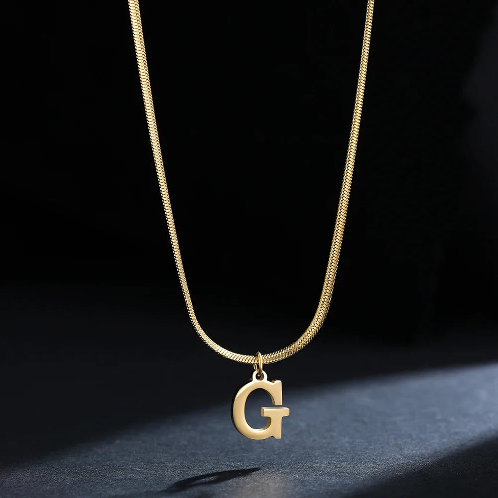 Dames chokerketting met initiaalhanger g