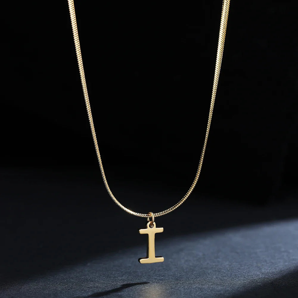 Dames chokerketting met initiaalhanger i