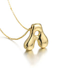 Halsketting voor dames met initiale hanger - letter 
