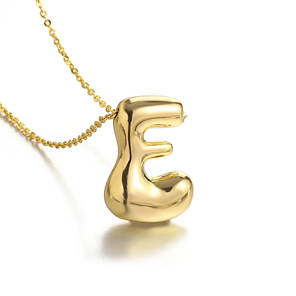 Halsketting voor dames met initiale hanger - letter 