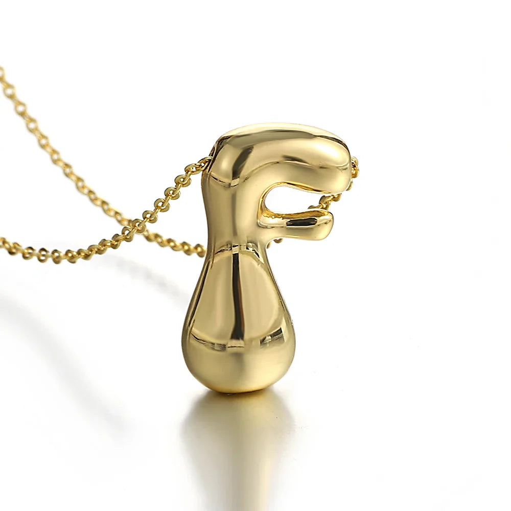 Halsketting voor dames met initiale hanger - letter 