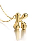 Halsketting voor dames met initiale hanger - letter 