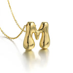 Halsketting voor dames met initiale hanger - letter 