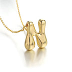Halsketting voor dames met initiale hanger - letter 