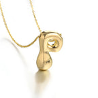 Halsketting voor dames met initiale hanger - letter 