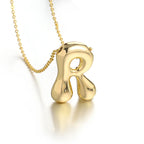 Halsketting voor dames met initiale hanger - letter 