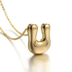 Halsketting voor dames met initiale hanger - letter 