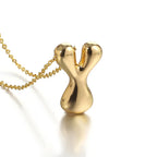 Halsketting voor dames met initiale hanger - letter 