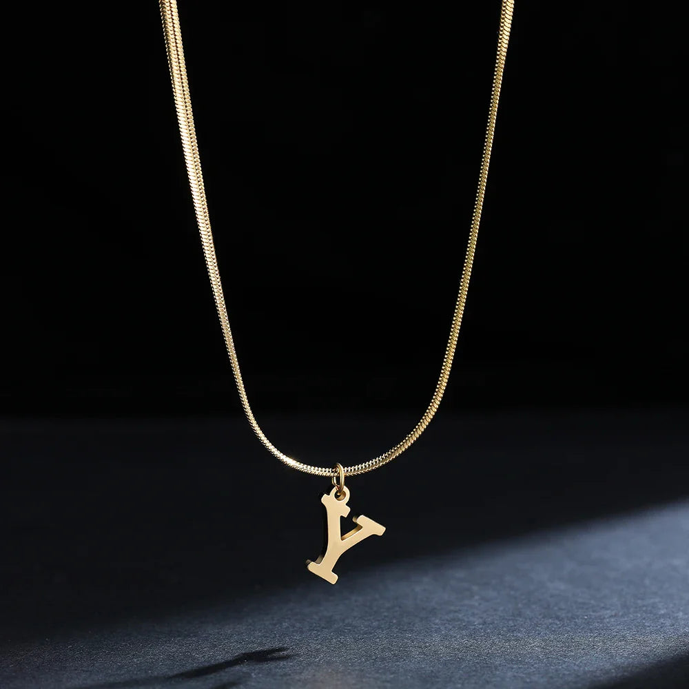 Dames chokerketting met initiaalhanger y