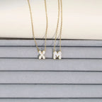 Dames chokerketting met minimalistische initiaalhanger