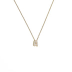 Dames chokerketting met minimalistische initiaalhanger a
