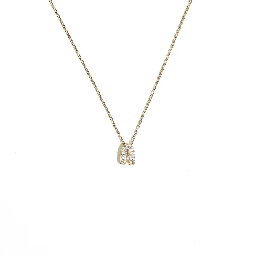 Dames chokerketting met minimalistische initiaalhanger a