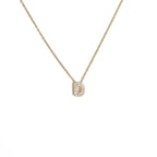 Dames chokerketting met minimalistische initiaalhanger d
