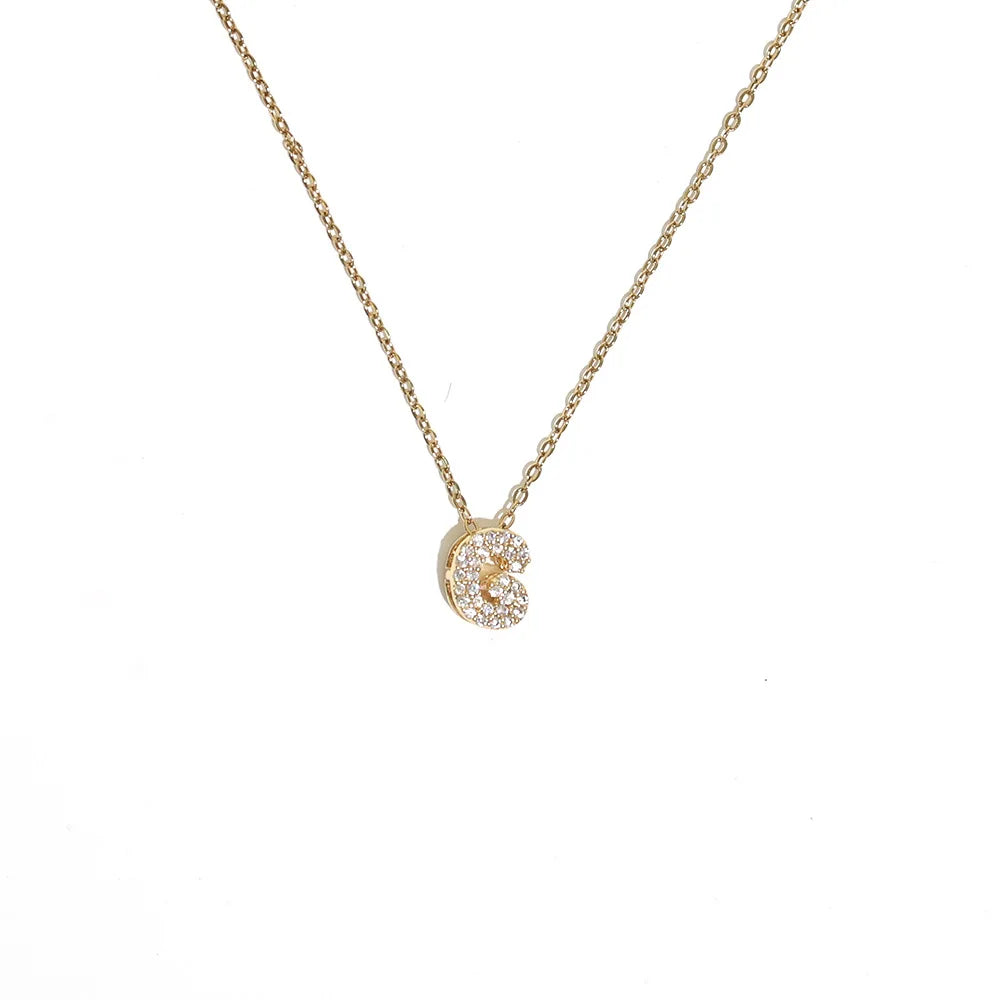 Dames chokerketting met minimalistische initiaalhanger g
