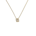 Dames chokerketting met minimalistische initiaalhanger h