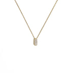 Dames chokerketting met minimalistische initiaalhanger i